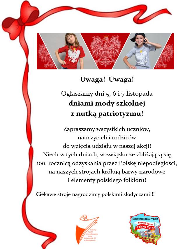 Dni mody szkolnej z nutką patriotyzmu