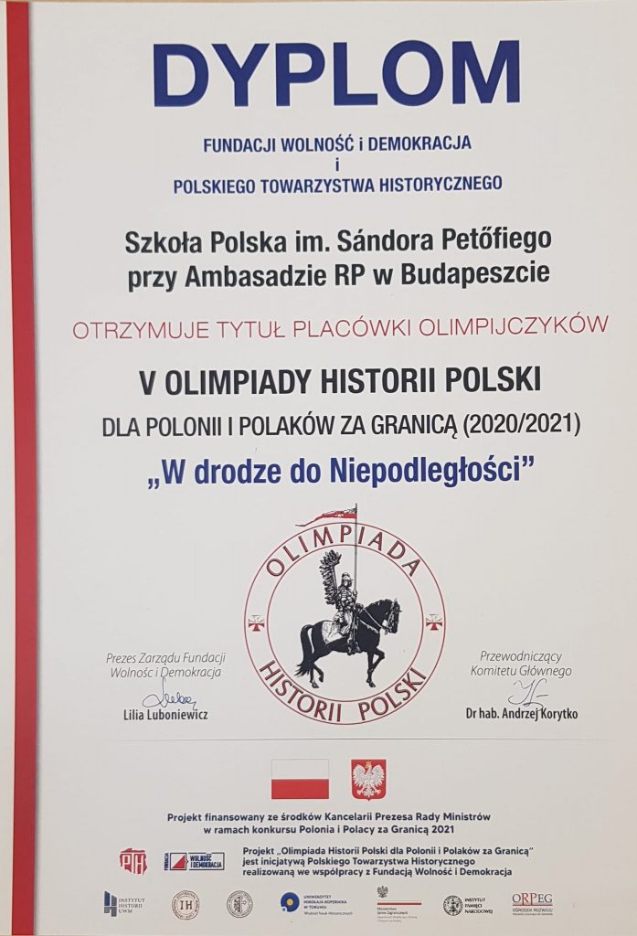 Nasza Szkoła otrzymała prestiżowy tytuł ,,placówki olimpijczyków”!