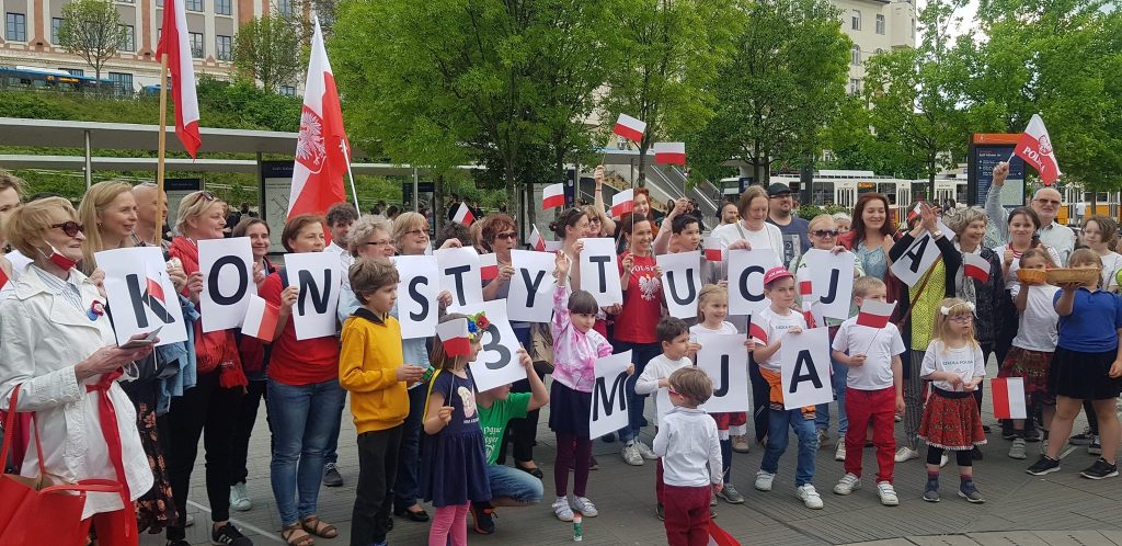 Biało-czerwony happening w Budapeszcie