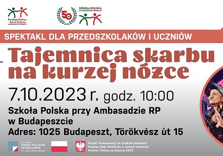 Teatr Trip w naszej szkole! Rozpoczynamy obchody Jubileuszu 50 – lecia Szkoły Polskiej w Budapeszcie!