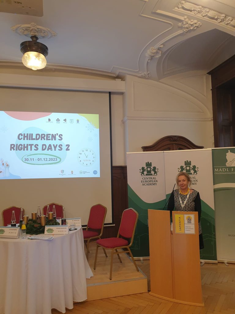 Dyrektor Szkoły Polskiej                   Beata Mondovics uczestnikiem konferencji Children Rights Days 2.