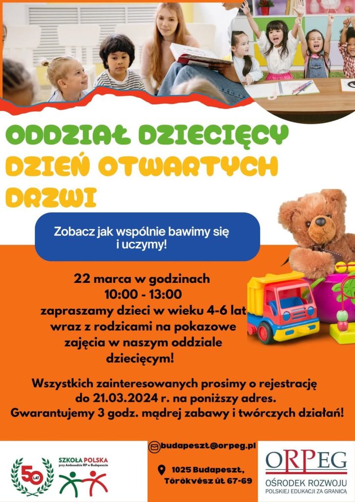 Dzień Otwartych Drzwi w oddziałach dziecięcych